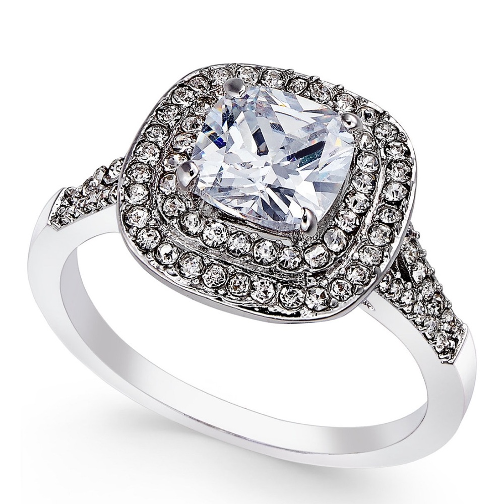 NWT Charter Club
Double Halo Crystal Center Ring.